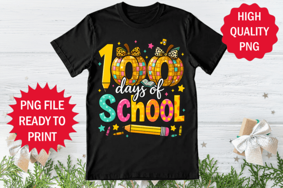 100 Days of School Celebrate Design Png
