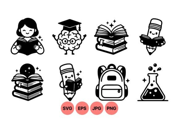 Cute Learning Icons Svg Pack