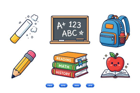 Cute School Clipart Collection