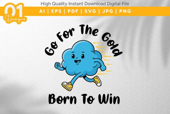 Go for the Gold Kids Sports SVG