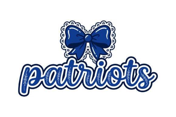 Patriots Bow SVG for T-Shirt Designs