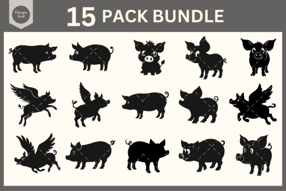 Pig SVG Bundle: Graphics & Patterns for Creative Publishing