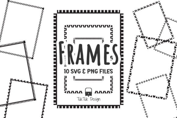 Rectangular Border Frame SVG PNG Graphics