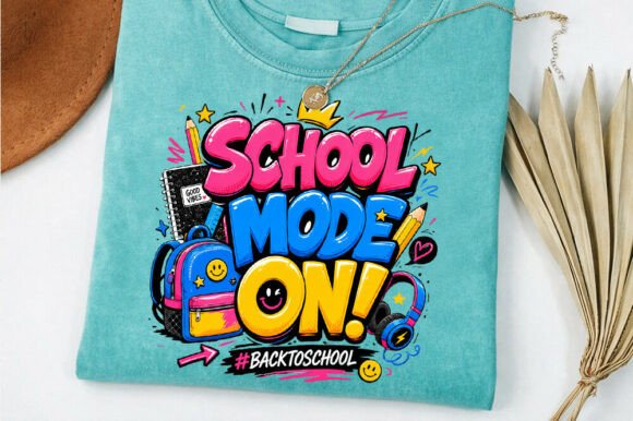 School Mode PNG for T-Shirt Designs