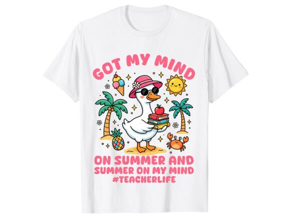 Teacher Summer Vibes T-Shirt Graphics